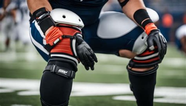 Do football players wear knee braces?
