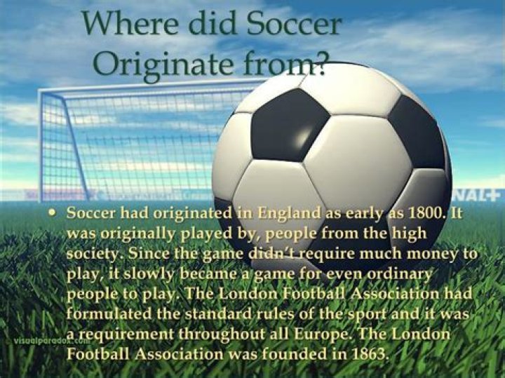 When did the name soccer originate?