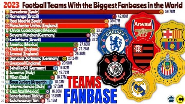 Which club has the largest fan base in the world?