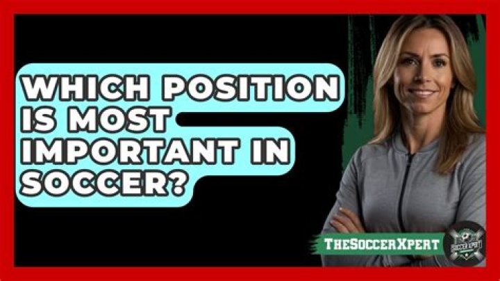 Which position is most important in soccer?